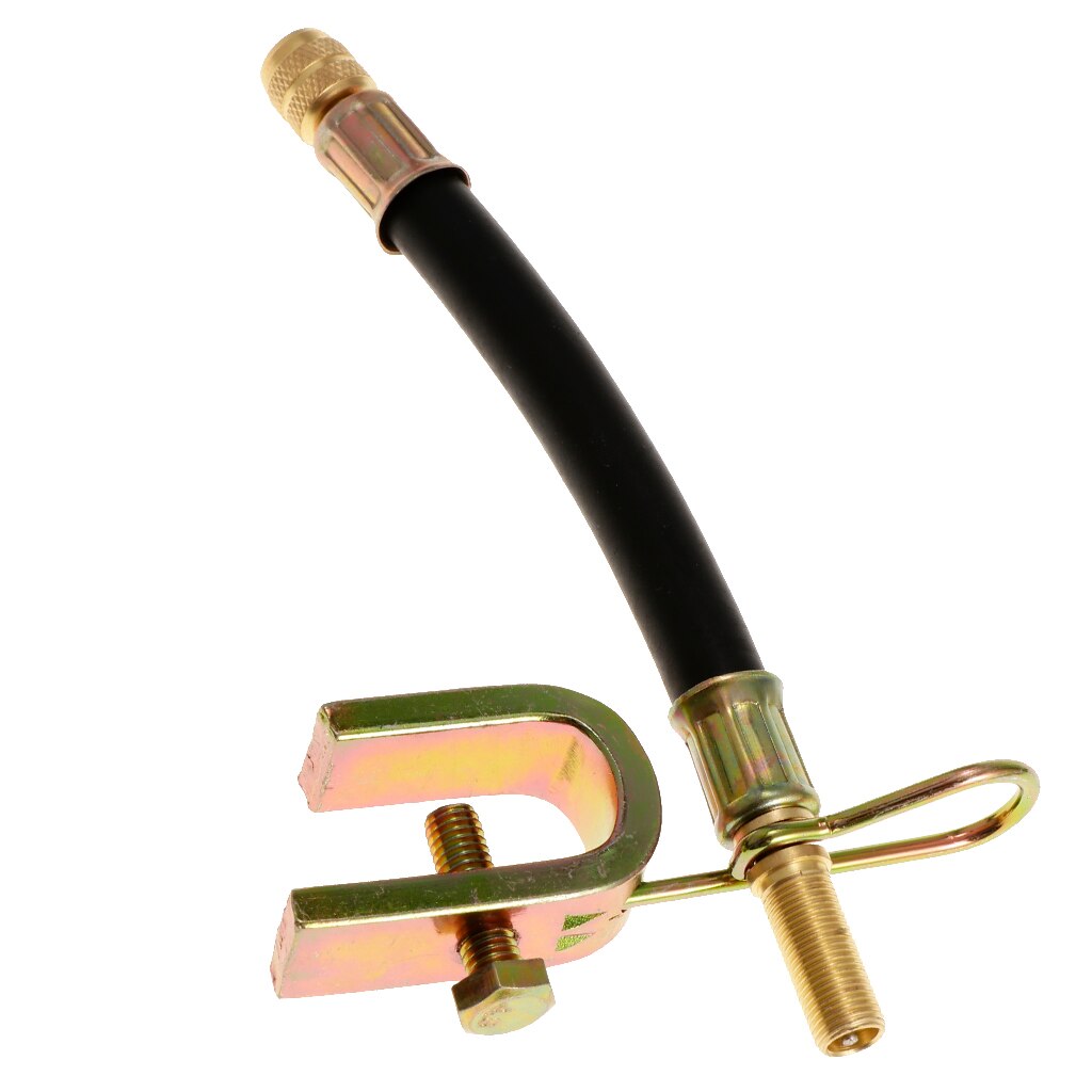 140mm Auto Dual flexibel Reifen Rad Ventil Verlängerung Adapter mit Eisen Clip