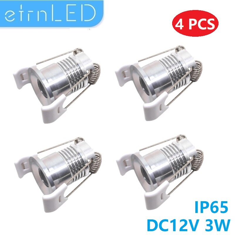 etrnLED Outdoor Waterproof Mini Spot Led 12V 24V Recessed Spotlight Ceiling Home Down Light Bathroom Sauna Lamp Dimmable Focus