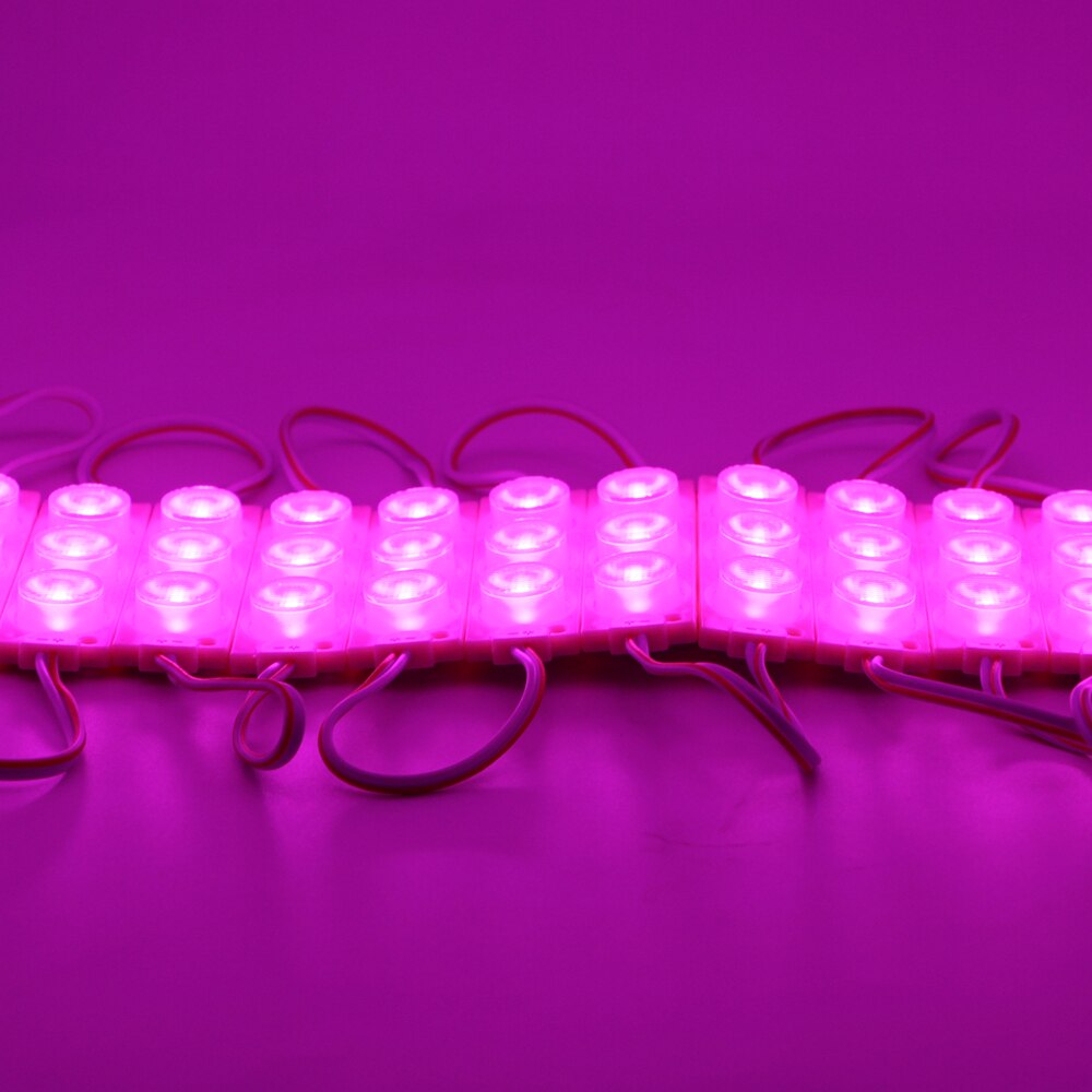 10PCS Led Module 3LEDs 3030 SMD 12V IP68 Waterproof 3030 injection Module LED Plastic Injection Moudle Advertising Light