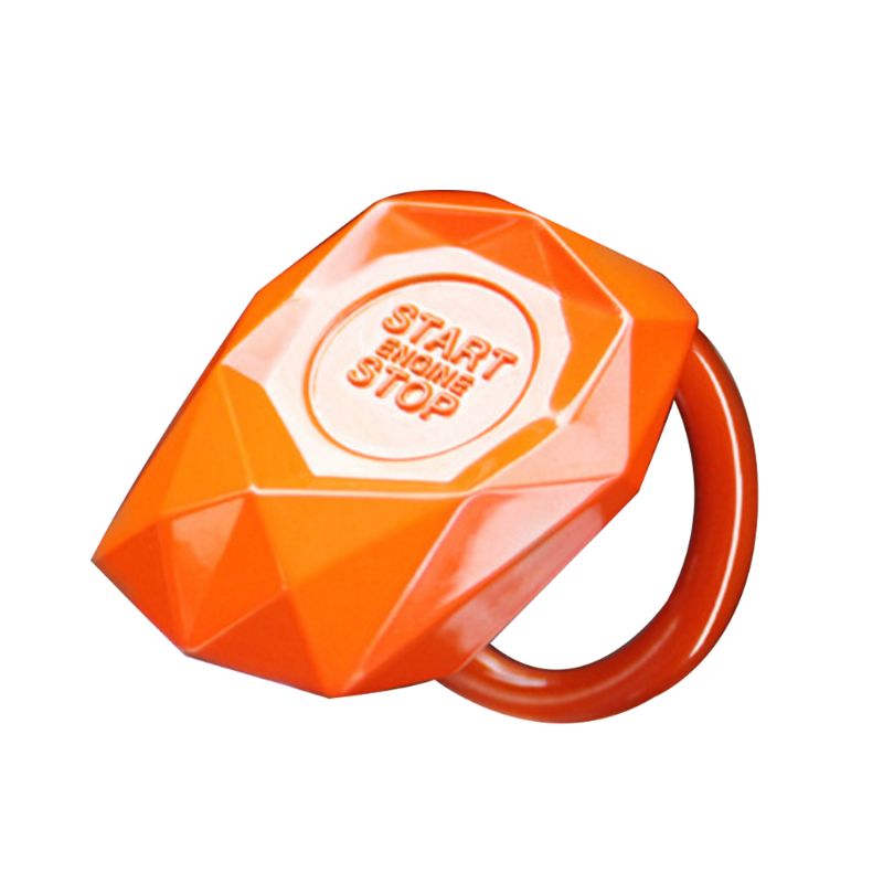 universell bilmotor start stopp bryter knapp trykk deksel dekorativt klistremerke  y5gf
