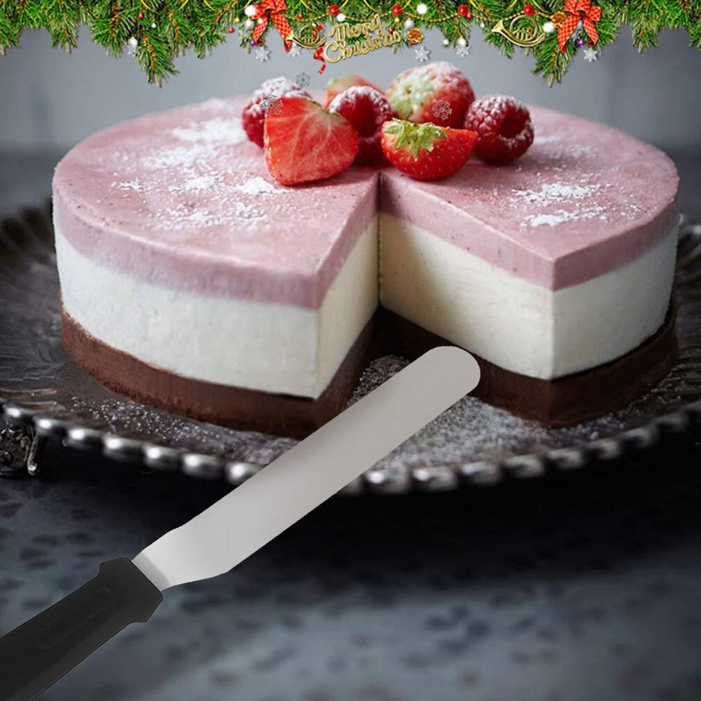 Spatule à glaçage en métal et acier inoxydable, couteau à crème pour gâteau au beurre, décoration de pâtisserie, 3 pièces
