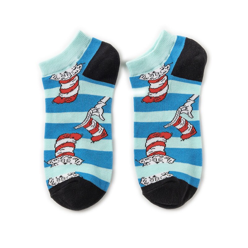 Hip hop trend sjove kvinder mænds korte sokker farverige personlighed tegneserie frugt dyr mønster skateboard sokker: 16