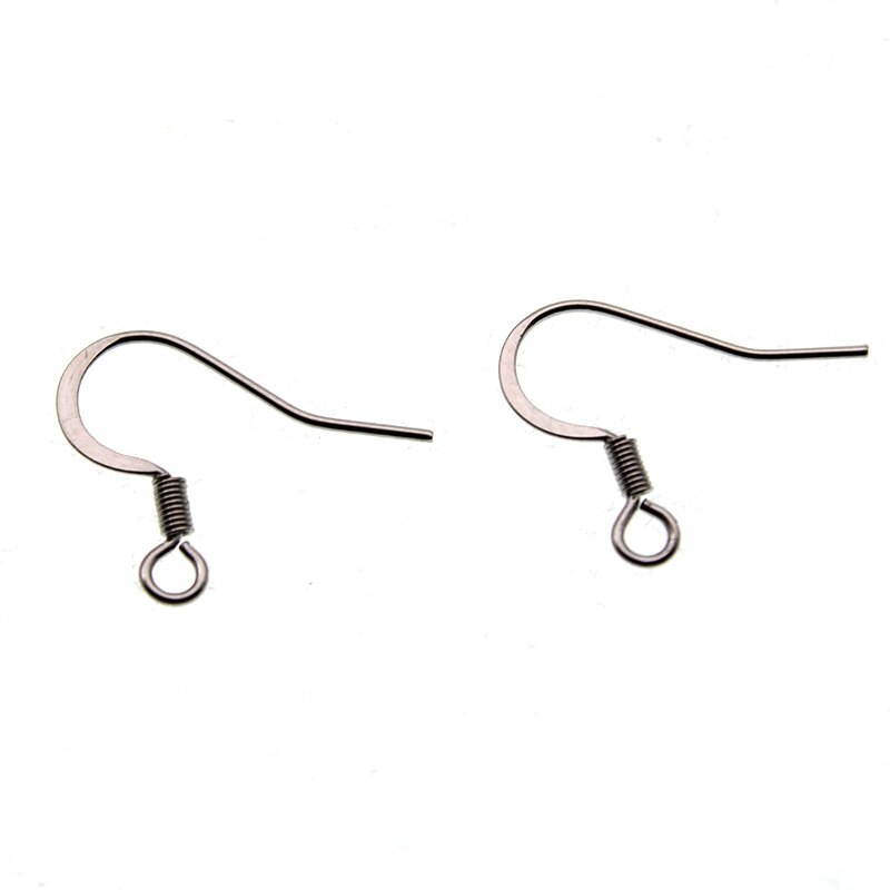 50 Stuks 15X19Mm Rvs Oorbel Haak Sluitingen Voor Sieraden Accessoires Diy Slangetje Sieraden Maken Accessoires