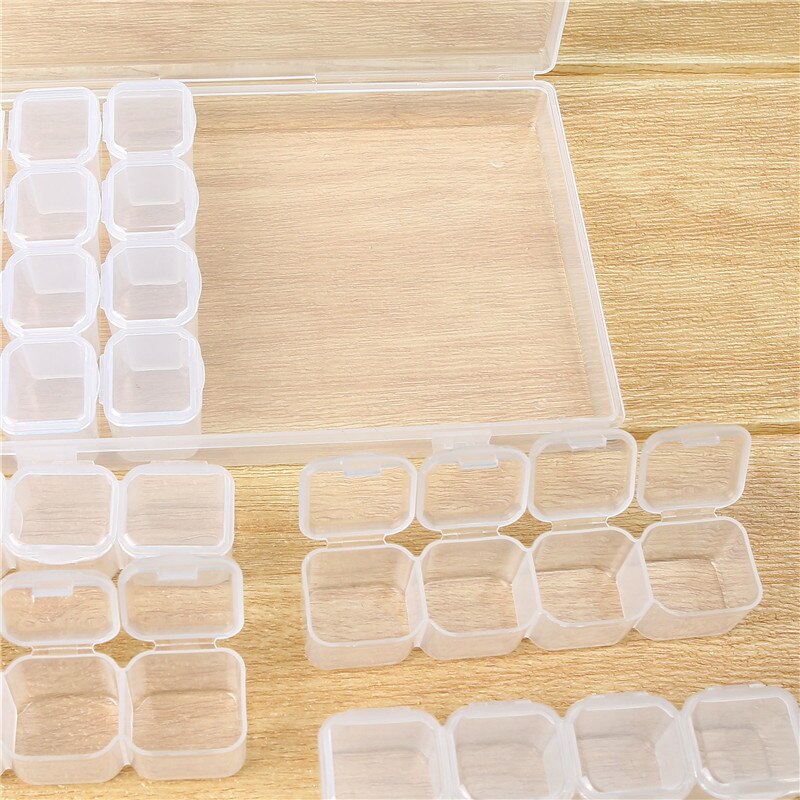 28 Slots Diamond Painting kits Plastic Storage Box Nail Art Rhinestone Tools Beads diy Storage Box Case Organizer Holder kit