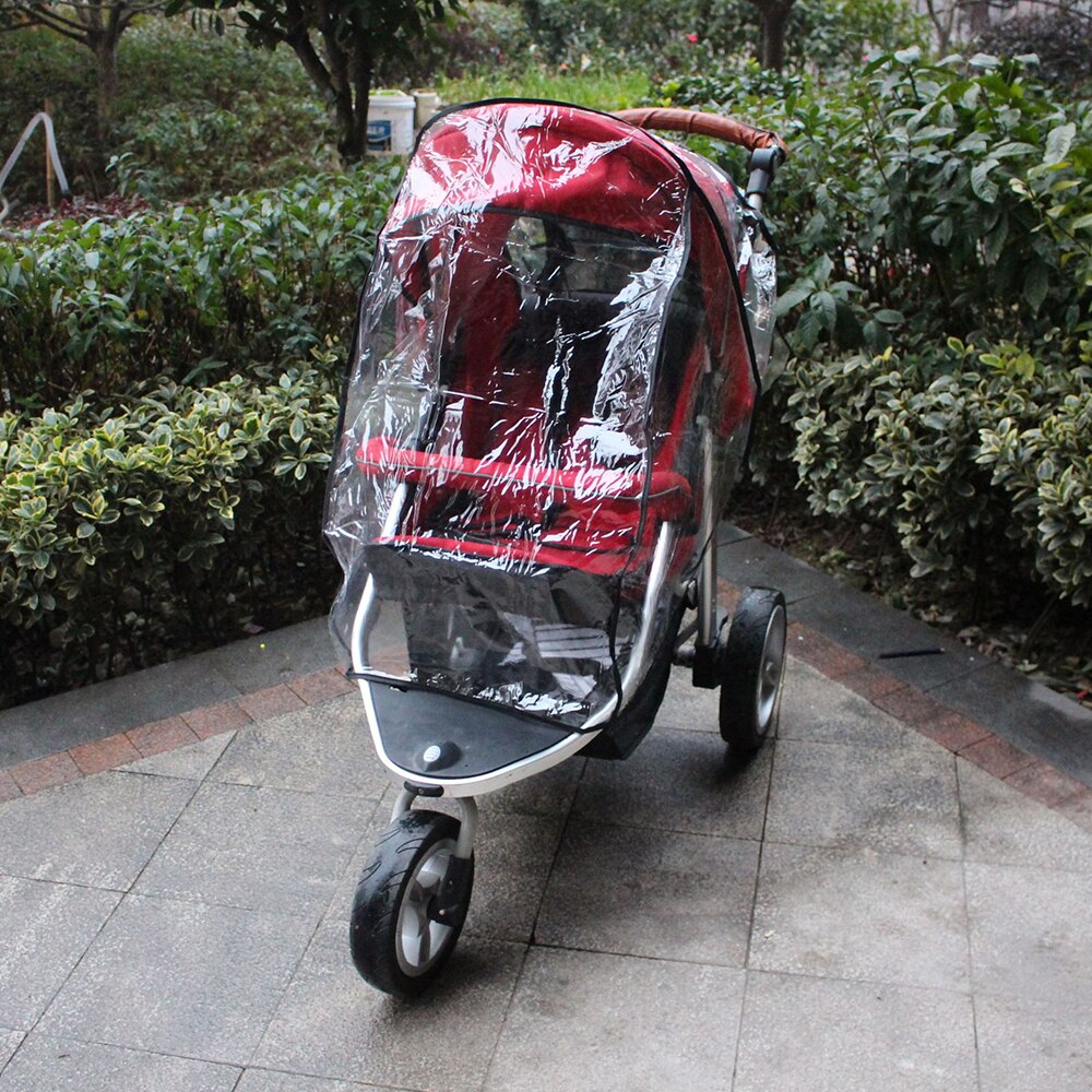 Waterproof baby stroller rain cover universal dust cover raincoat windshield baby stroller accessories