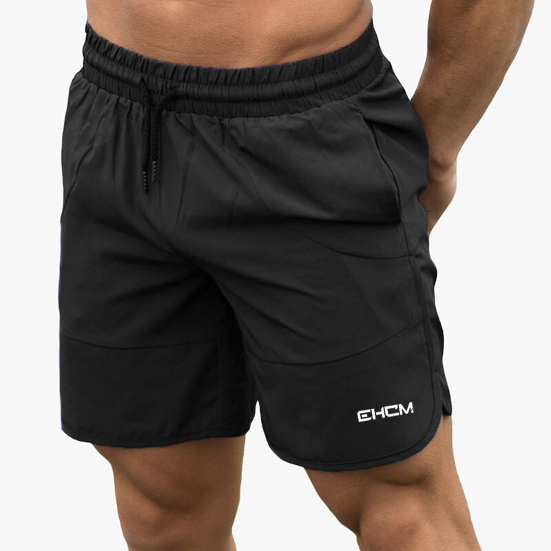 Pantalones holgados de entrenamiento para hombre, Pantalón de deporte corto informal con cintura elástica, harén: Black / XXL