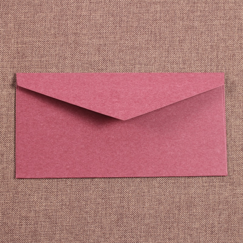 10 stks/partij Vintage Kraftpapier Envelop Brief Rood Zwart Europese Stijl Envelop voor Visitekaartje Uitnodiging Zwarte Envelop