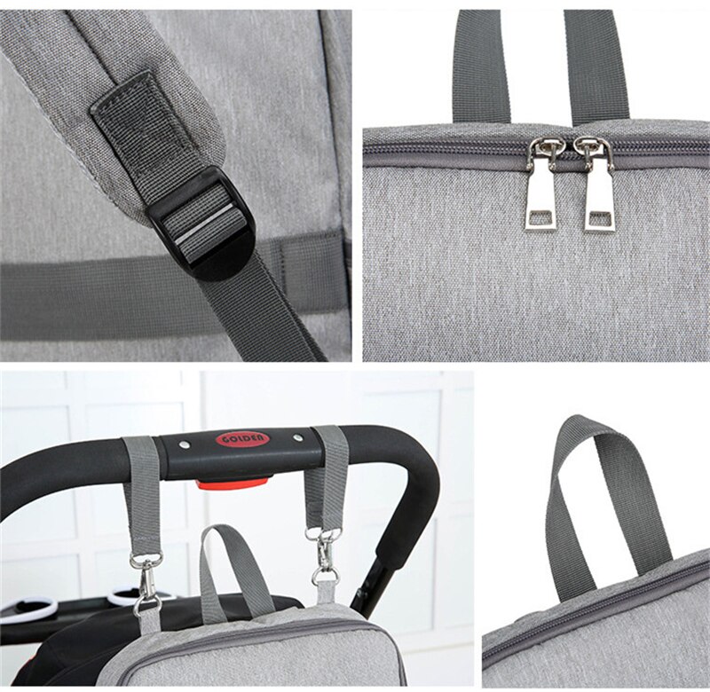 Mumie bleetaske fast stol skulder vandtæt sygeplejerske ble taske bærbar mor og baby taske klapvogn arrangør