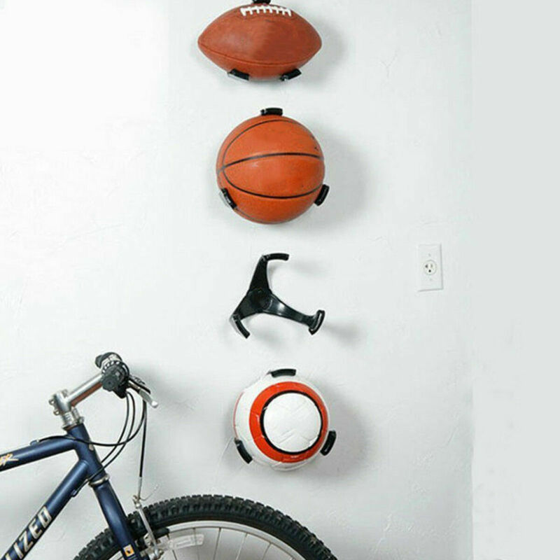 Soporte de pared para fútbol, estante de almacenamiento de baloncesto en GARAJE, soporte de pantalla de bola para baloncesto, voleibol, balón medicinal