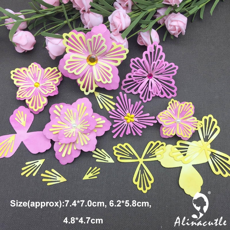 2 Fustelle Per Scrapbooking A Forma Di Farfalla - Acciaio Al Carbonio - 5x4,5 Cm E 6,5x3 Cm