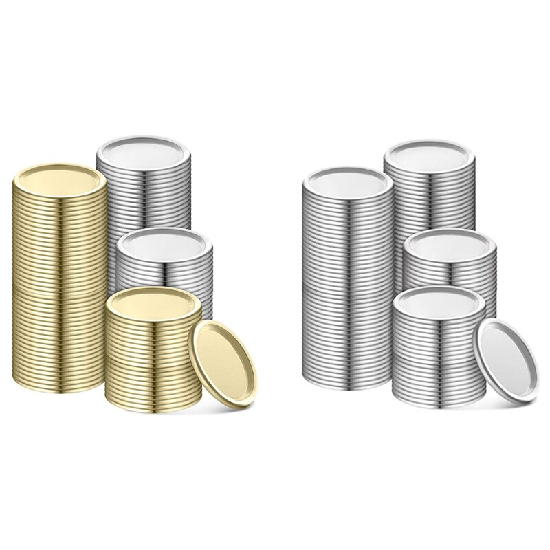 70Mm Inblikken Deksels Jar Split-Type Deksels Herbruikbare Lekvrije Opslag Solid Caps Metalen Inblikken Pot Deksels