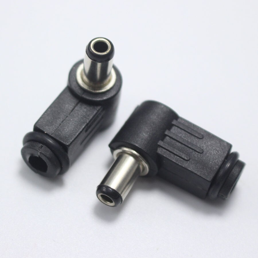5.5x2.5mm Dc Plug 5.5*2.5mm l-vormige Mannelijke 90 Haakse Enkele Kop Jack Adapter Cord Connector