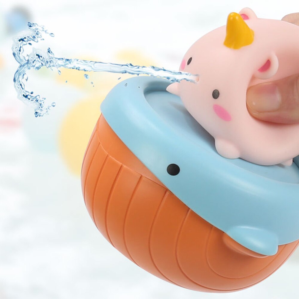 Niedliches spielzeug für die babyparty: aufziehmechanismus für tierfiguren, interaktives wasserspielzeug mit quetschfunktion für jungen und mädchen, robust und langlebig  b99