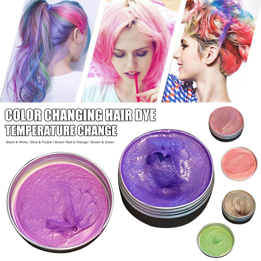 Temperature Color Changing Hair Dye Disposable Styling Tool Quick Drying for Home Salon SCI88