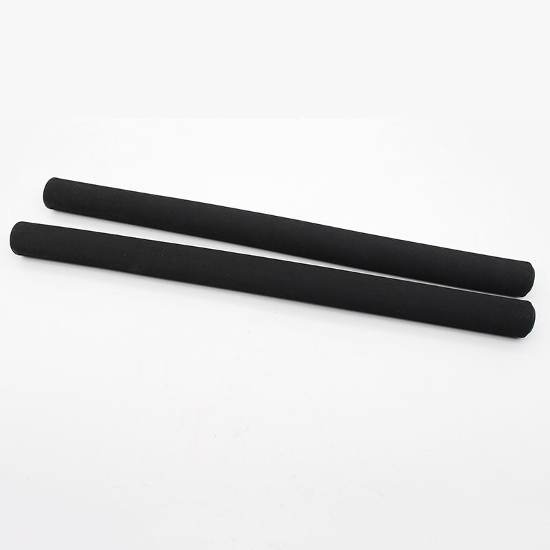Empuñadura de mariposa para manillar de bicicleta, mango mate de esponja de espuma suave, 50cm, negro y marrón con 22,2 manillares