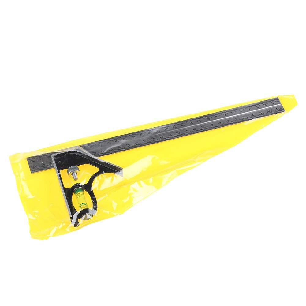 MIRUI Stainless Steel Adjustable Ruler 30 cm Combination Level Gauge Square Angle Metric Ruler School Stationery Office Supplies