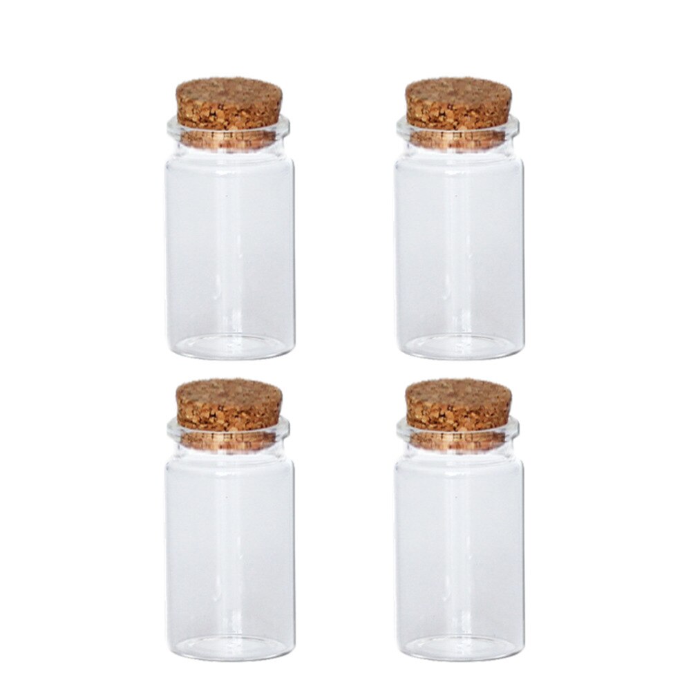 20 st /40 st /100 st 6ml 22*35mm mini glasburk pärlbehållare önskar flaskor flaskor med korkpropp klara glasburkar och lock