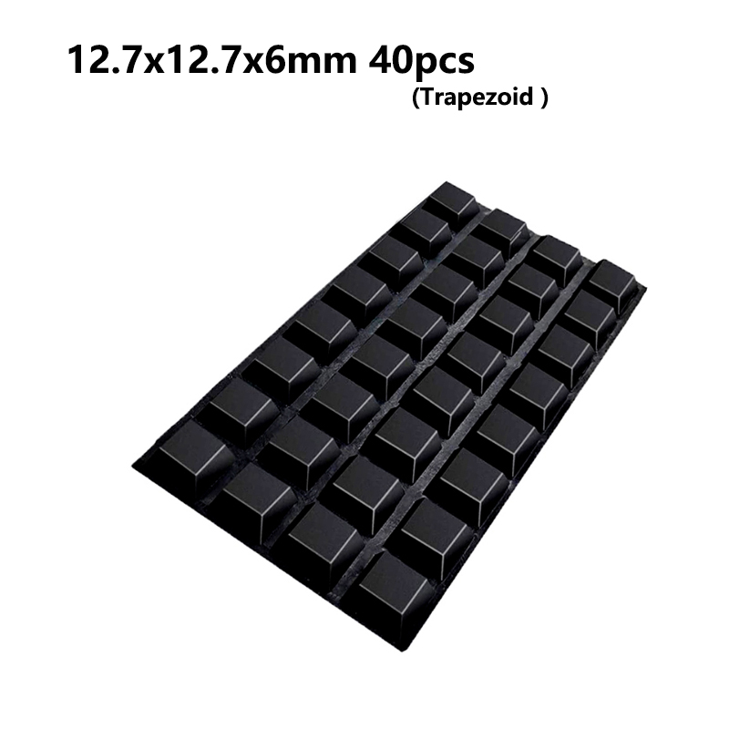 Ronde/vierkante bumper zelfklevende deurstopper rubberen demperbuffer zwart/helder siliconen meubellade beschermkussen: Zilver