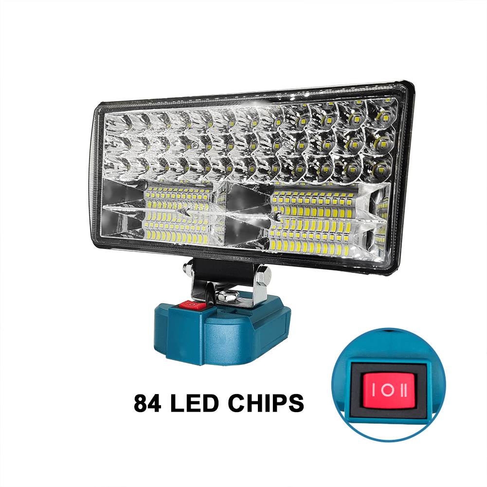 Schnurloses LED-Arbeitslicht, Baustellenlicht, Strahler-Werkzeug für Makita 18 V Akku, Lampe, Flutlicht, Taschenlampe (keine Batterie): 6w