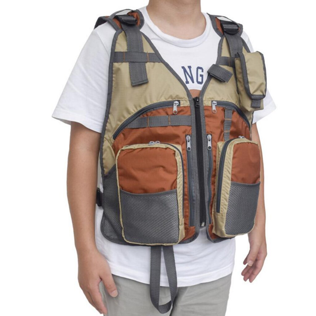 Fishing Vest for Men Women with Multi Pockets, Outdoor Work Safari Fishing Travel Photo Vest Waistcoat, Durable, Heavy Duty