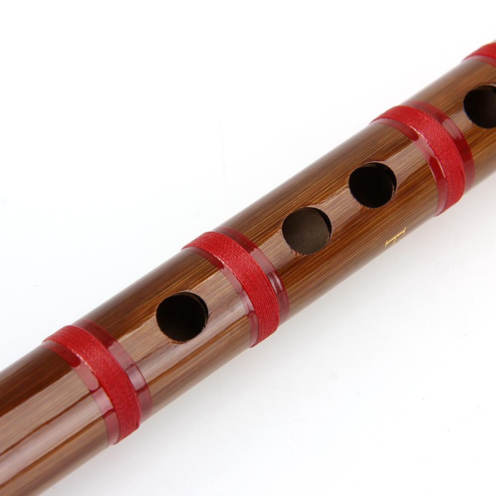 Dizi-instrumento Musical chino tradicional hecho a mano, flauta de bambú en tono de llave D E F G