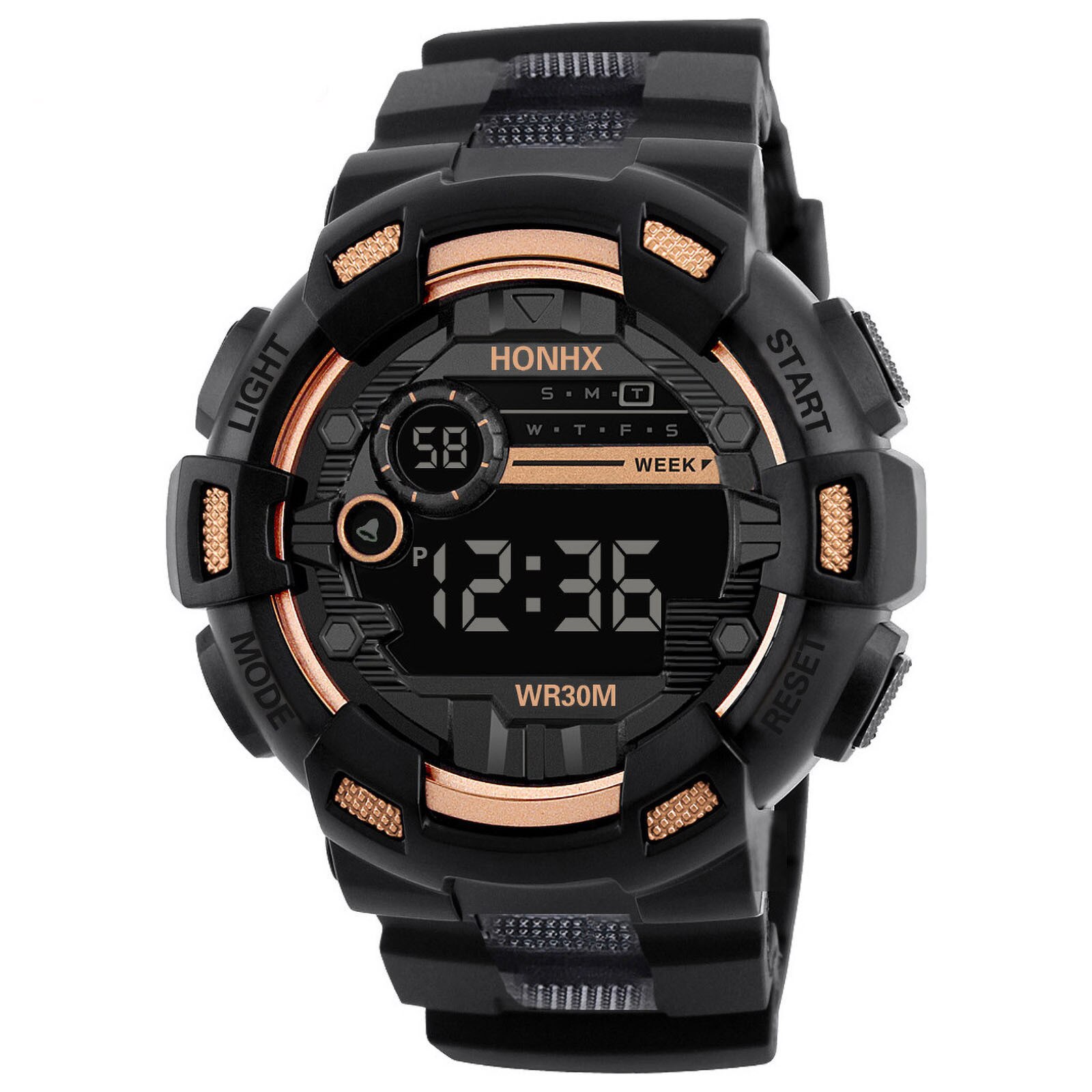reloj hombre Mens Watch Water resistant Sport watch Digital wrist Stopwatches for male relogio masculino Watch: 1pcs1