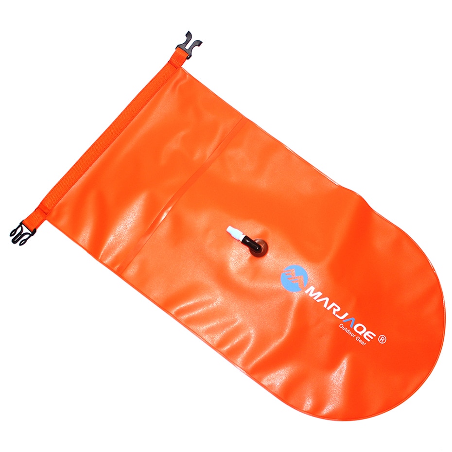 MARJAQE Inflatable floating bag outdoor portable waterproof bag storage swimming bag spot thick PVC 20L