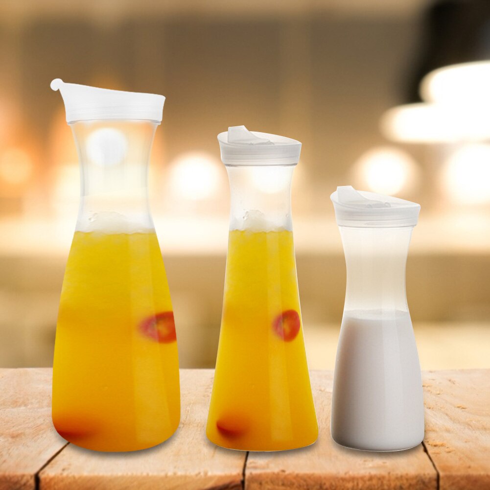 Acryl Transparante Grote Capaciteit Sap Fles Water Jug Ijs Koude Sap Kruik Met Deksel Voor Bar Thuis Gebruik 600ml 1000ml 1600ml