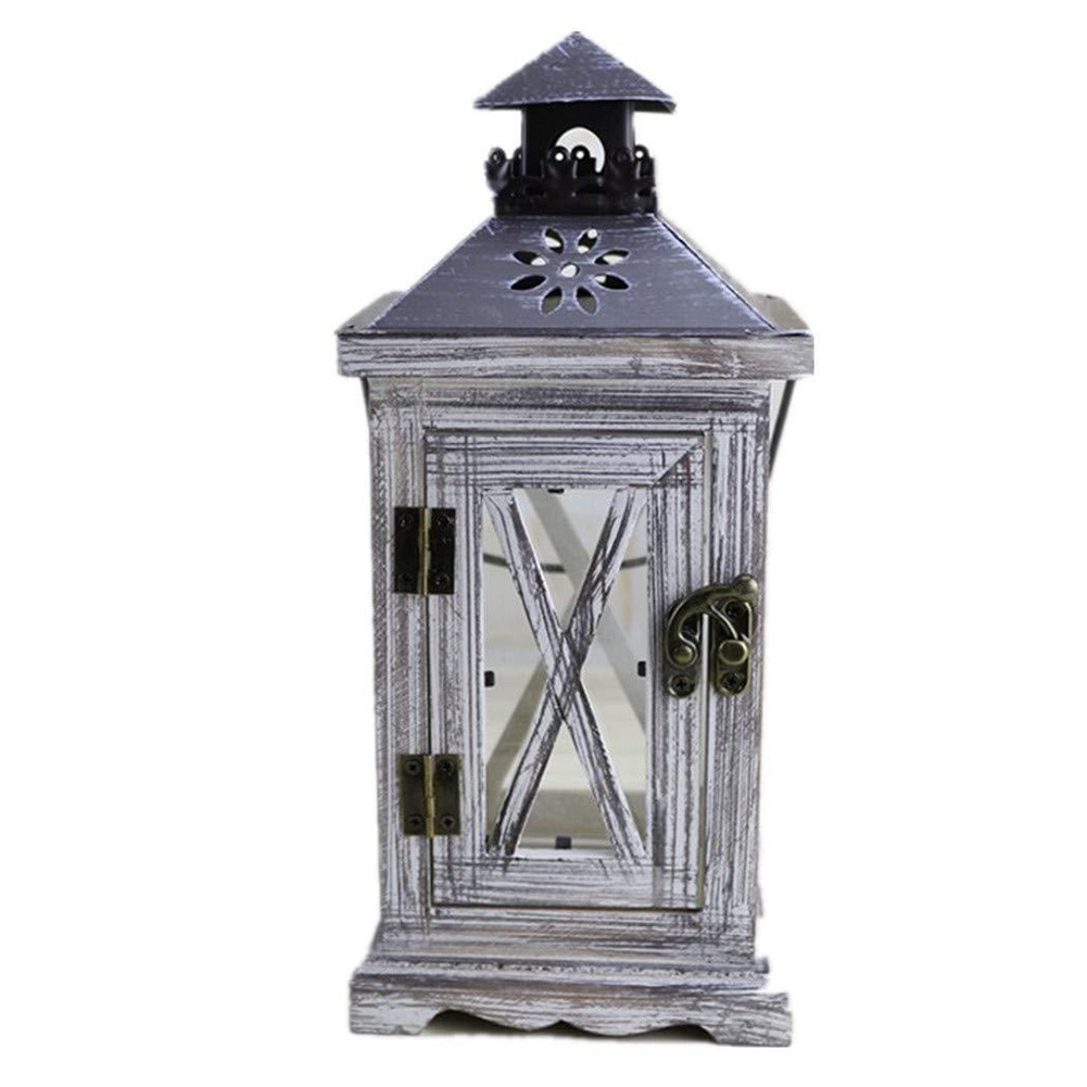 Lanterne Vintage faite à la main, à suspendre exquis pour la maison, Style européen, et métal, bougeoir de mariage, avec poignée, décoration