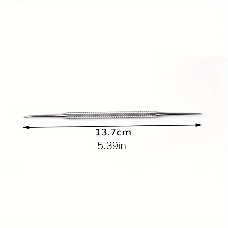 Professioneel 3-delig pedicurehulpmiddel - Nagelgroefreiniger, nagelvijl en teennagellifter - Antislipontwerp voor veilige nagelverzorging: Light Grey