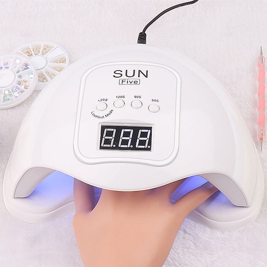 Lampe LED UV pour vernis à ongles, avec câble USB, sèche-colle, lampe de manucure et pédicure, 48W/6W