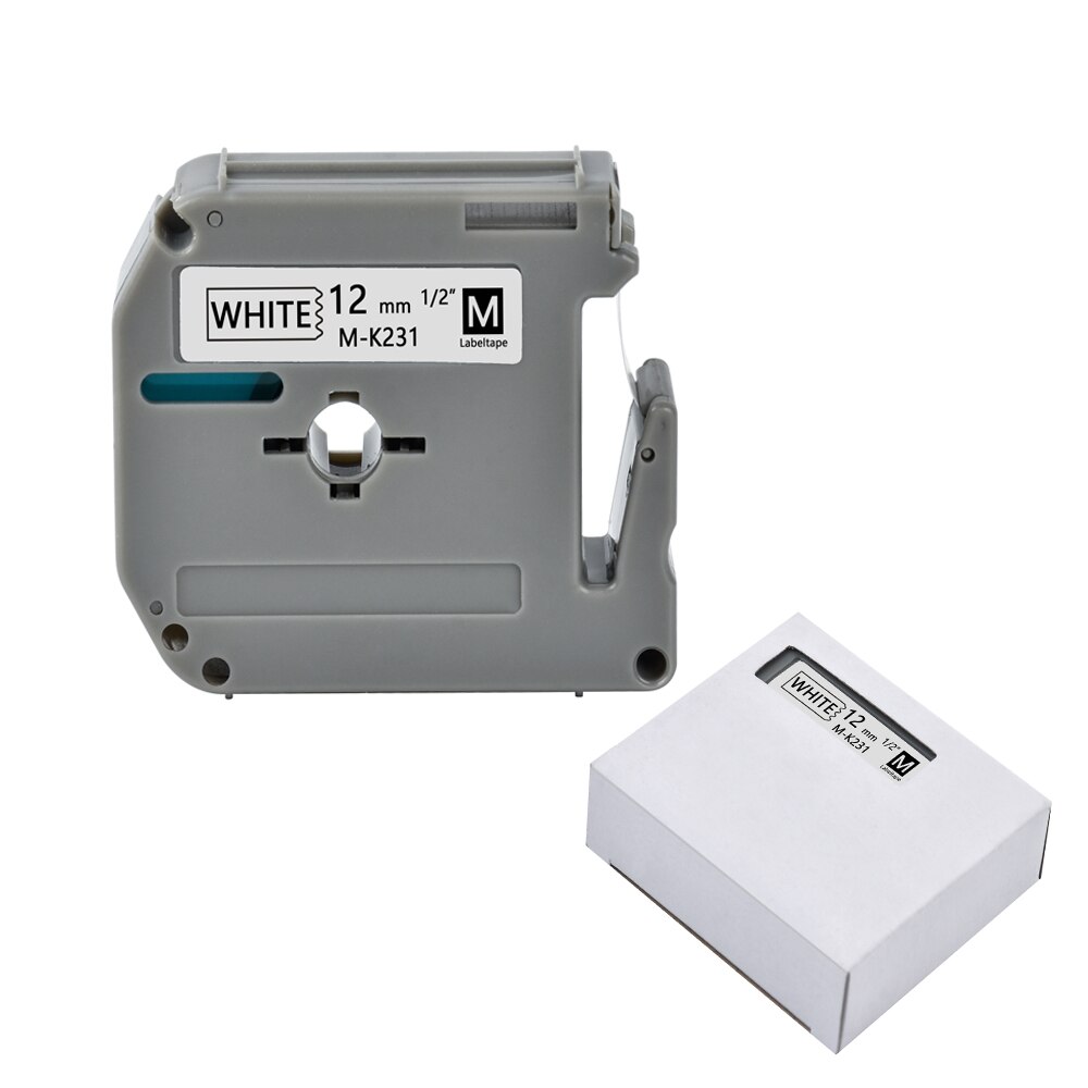 Compatible Brother MK-231 M-K231 MK-221 MK-131 MK-531 MK-631 MK-621 laminated Label Tape MK231 MK221 label tapes for PT-80 PT-70