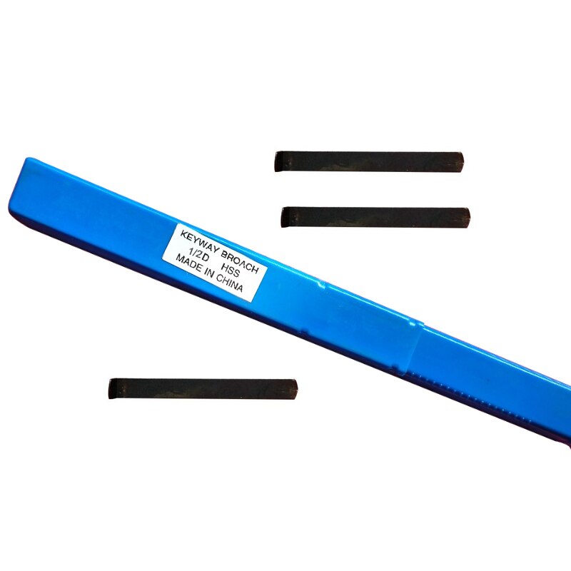 Broche à clavette avec 3 cales, acier rapide HSS 1/2D, outil de travail des métaux pour routeur CNC