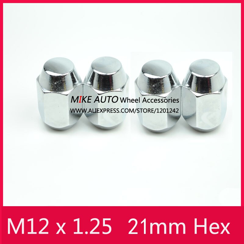 4 STKS M12x1.25 Steel Wielmoeren Hex 13/16 "voor het wiel van NISSAN SUZUKI