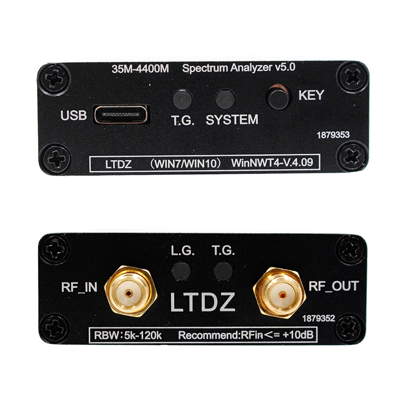 Spectrum Analyzer USB LTDZ 35-4400M Signal Source With Tracking Module RF Frequency Domain Analysis Tool With Shell