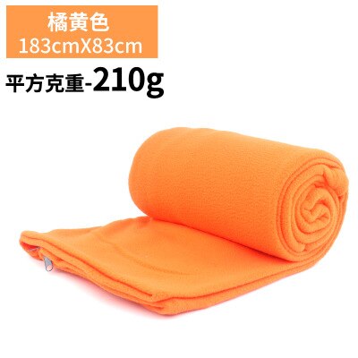 Udendørs fleece sovepose camping rejse liner aircondition er varm fire sæsoner camping: Orange