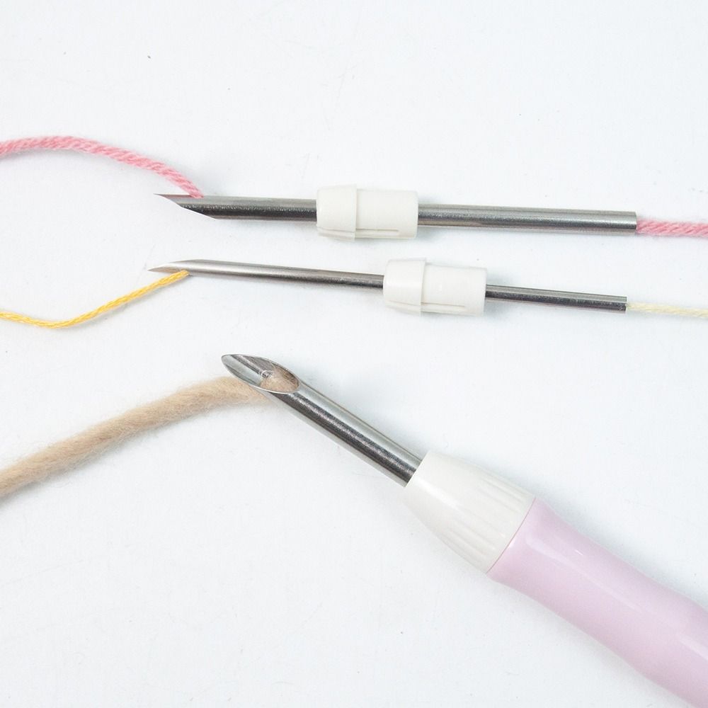 Embroidery Punch Needle Kit Stitching Tool Set Magic Embroidery Needle Pen Weaving Tool Knitting Sewing Tools for DIY Sewing