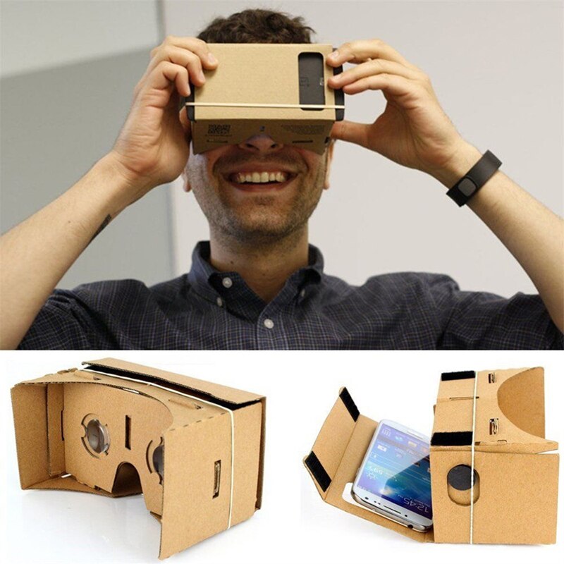 DIY Magnet Karton Virtuelle Realität VR praktisch 3D Anzeigen Gläser Für 5.0 &quot;Bildschirm VR 3D Gläser