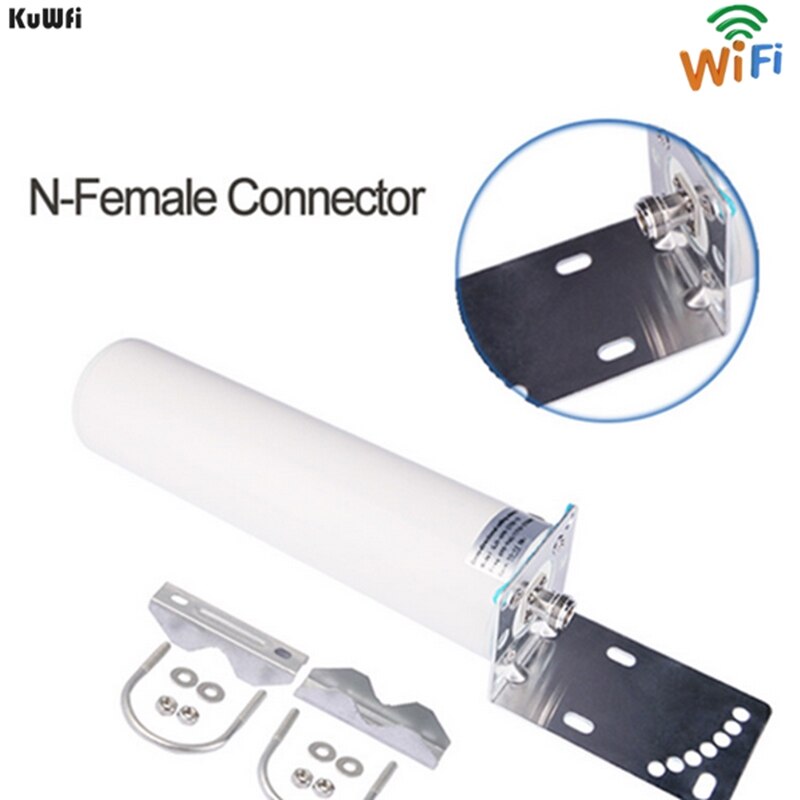 KuWFi-antena 3G/4G LTE macho, antena externa de 2,4 Ghz, 3GBooster, con Cable para repetidor de señal GSM, Wifi