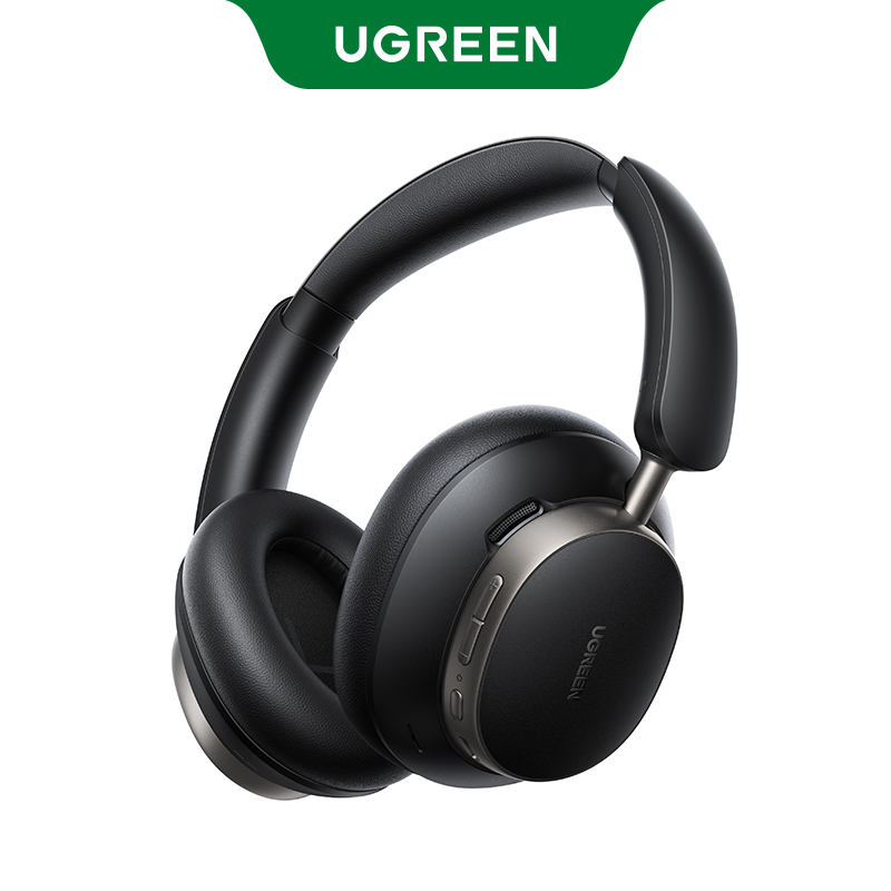 UGREEN Studio Pro 48dB ANC auriculares inalámbricos sobre la oreja auriculares Bluetooth cancelación activa de ruido alta resolución LDAC 120h tiempo de reproducción: Negro