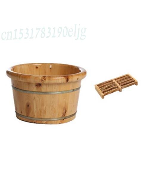 Cèdre bois pied bain baril bain de pieds baril en bois lavage des pieds petite baignoire en bois massif pied bain baril maison artefact: 2