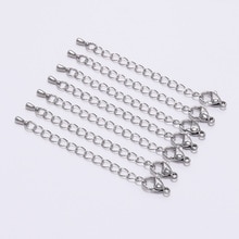 10 Stks/partij Rvs Uitbreiding Tail Chain Karabijnsluiting Diy Armband Ketting Extender Kettingen Voor Sieraden Maken Bevindingen