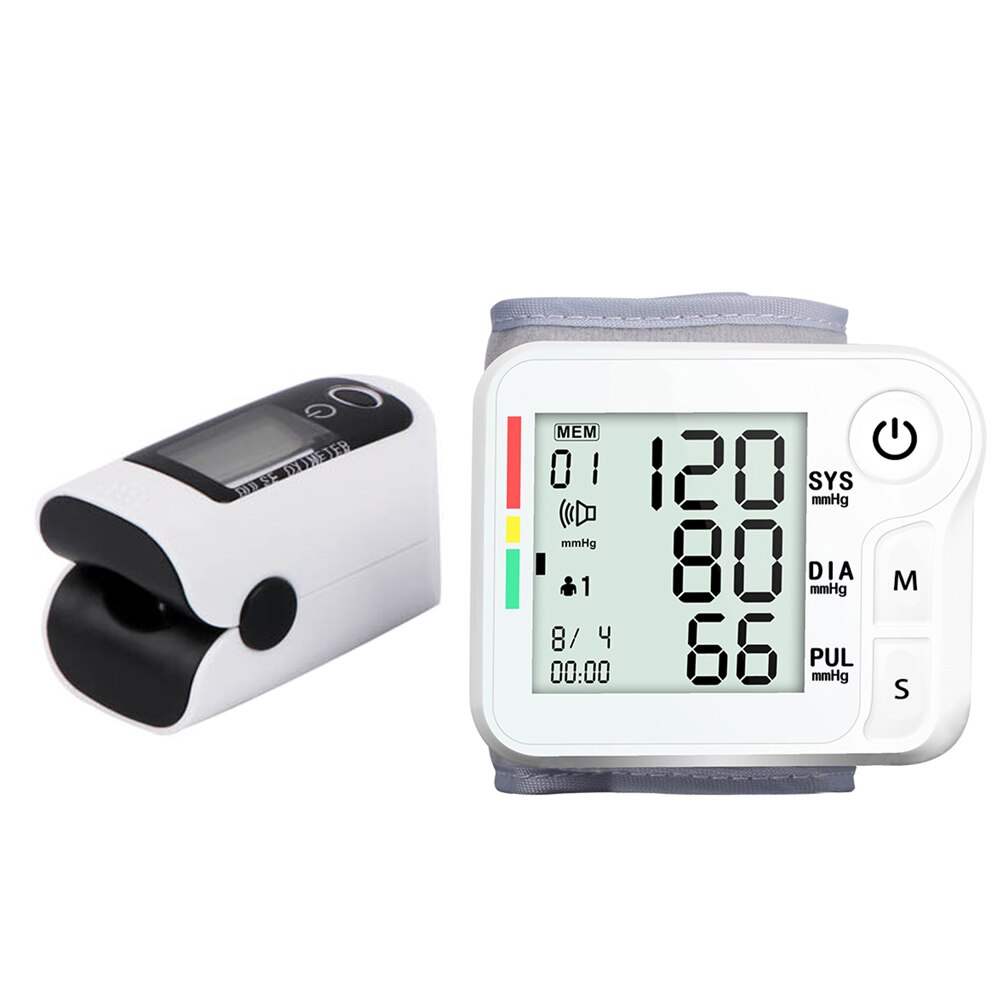 Vingertop Pulsoxymeter Pols Bloeddrukmeter Heart Beat Rate Pulse Meter Vinger Oximeter Bloed Zuurstofverzadiging Meter: Oximeter-Wrist 1