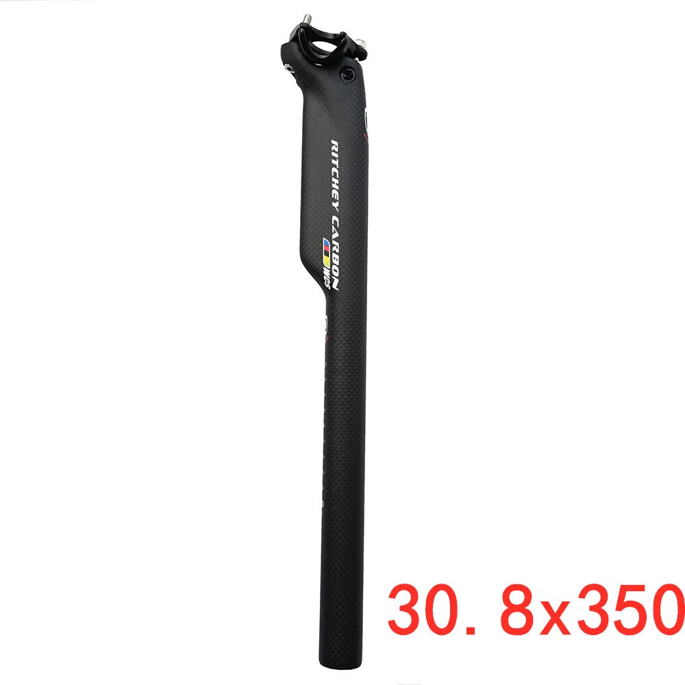 High Strength Carbon Fiber Seatpost After Seat the Road Bicycle Seatpost Seat Tube Rod Carbon Seatpost Seat Tube 3k: Matte 30.8x350mm