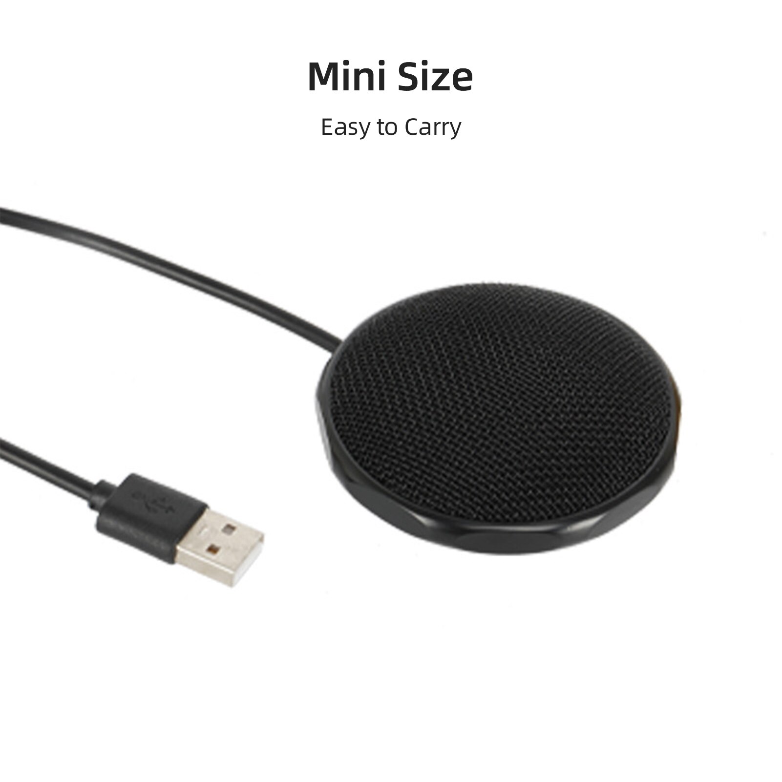 Desktop Omnidirectional Metal Microphone USB /Intelligent Noise Reduction/High Sensitivity for Audio Recording