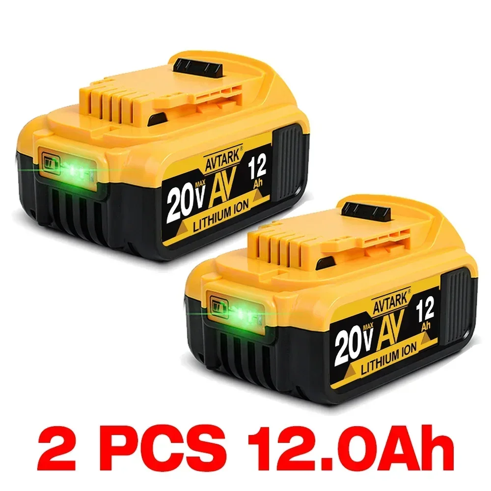 DCB200 20V Akku kompatibel mit Dewalt Power Tools 18V 12Ah wiederaufladbare Elektrowerkzeug-Lithiumbatterien 20V 18Volt 18V 12Ah