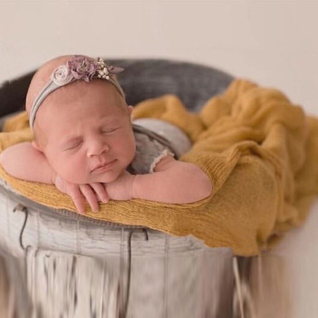 Nyfødt fotografering babyfotografering elastisk wrap rekvisit outfits børns jakkesæt tøj детский костюм новый  #y5