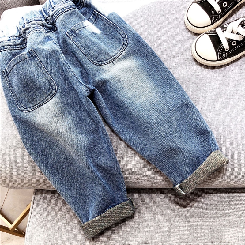 Gooporson Fall Jeans Kids Girl Broken Hole Denim Trousers Toddler Girls Casual Jeans Autumn Korean Denim Pants Legs