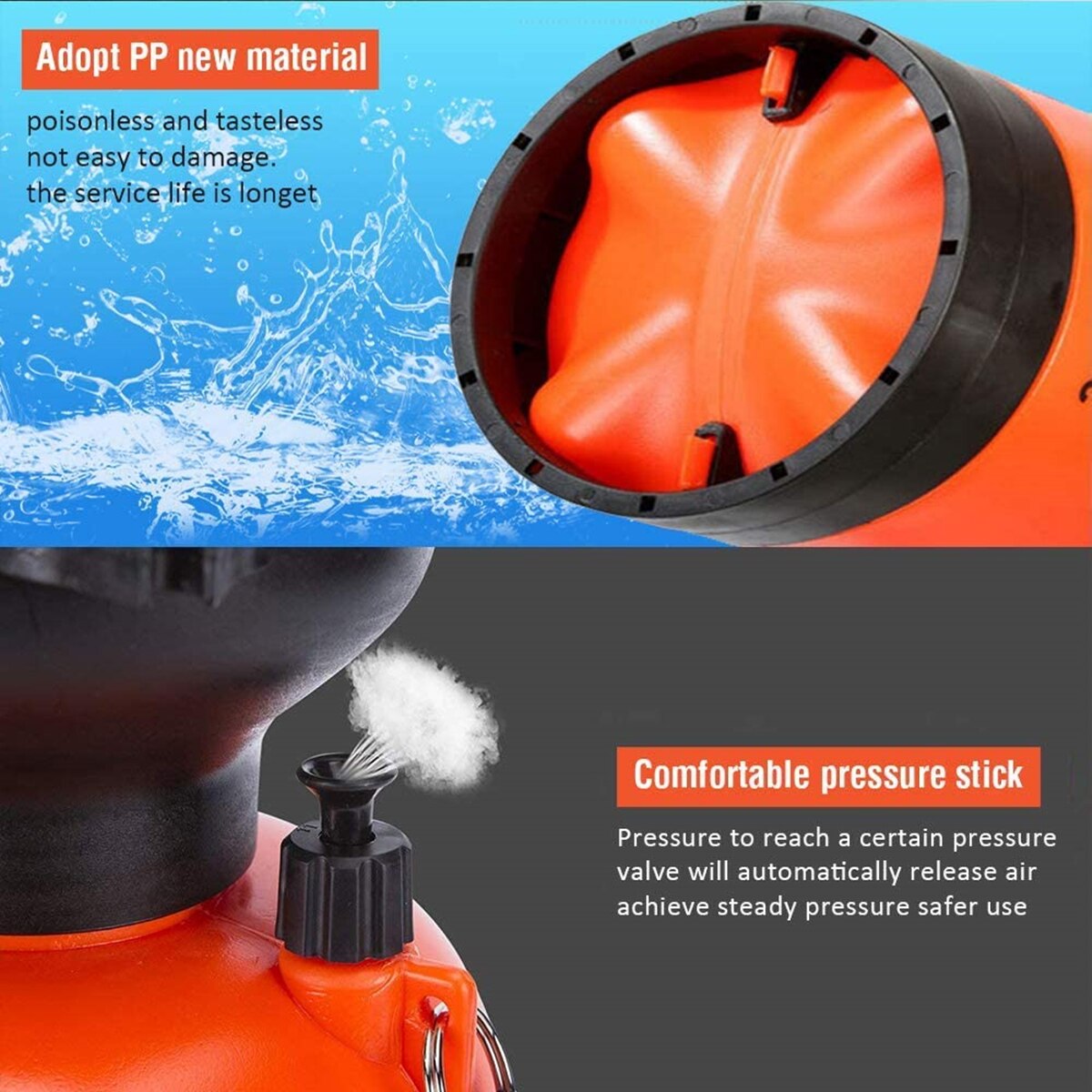 Knapsack Garden Sprayer 5L Hand Pressure Sprayers Spray Bottle for Yard Lawn Gardening Adjustable Air Pump Water Sprayers Bottle