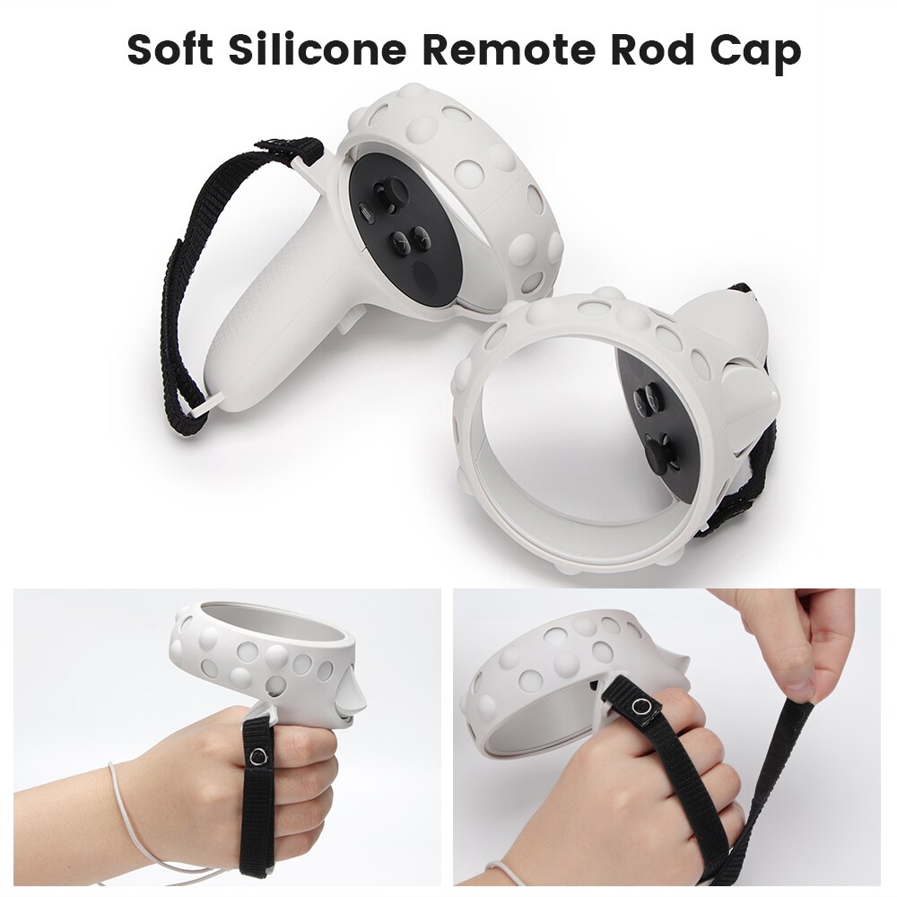 Beschermhoes Voor Oculus Quest 2 Vr Touch Controller Cover Met Knuckle Band Handvat Cover Voor Oculus Quest 2 Vr accessoires
